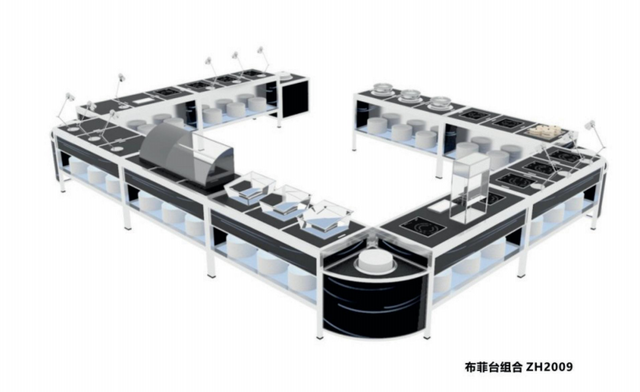 Kommerzieller Buffettisch 