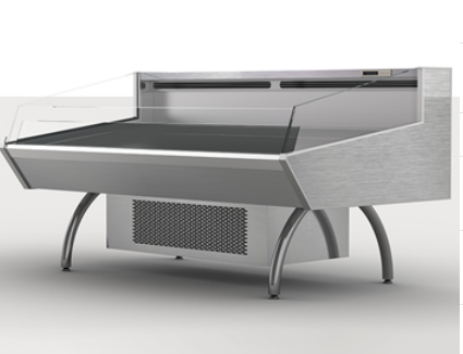 スーパーマーケットのクックショーケース