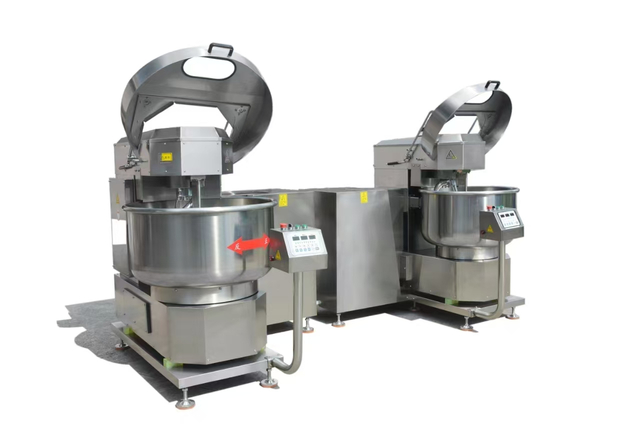 தொழில்துறை தர 160L சுழல் கலவை இரட்டை வேகம், சீரான மாவு தயாரிப்பு