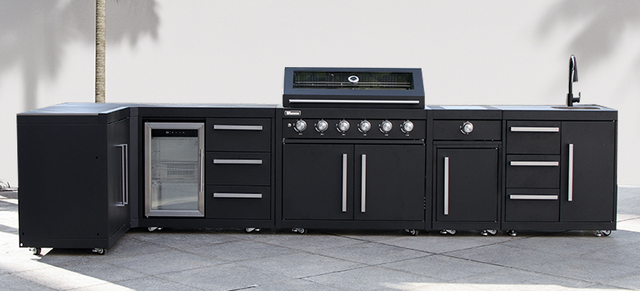 Ашық ас үйге арналған тот баспайтын болаттан жасалған барбекю грильі 